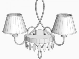detailed sconce lamp Modèle 3D