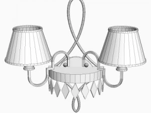 detailed sconce lamp 3D Model
