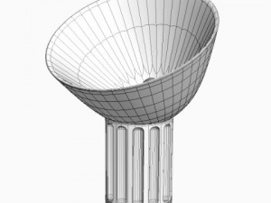amber floor lamp Modèle 3D