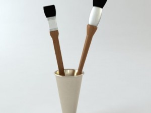 artists brushes 3D 模型