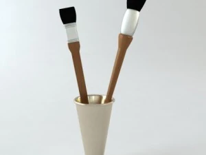 artists brushes 3D Model