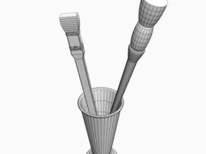 artists brushes 3D Model