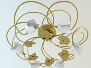 celling light fixture Modello 3D