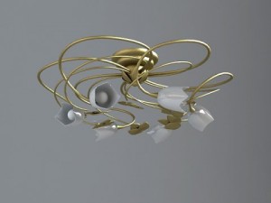 celling light fixture Model 3D