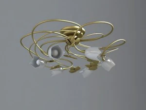lumin&aacute;ria de teto Modelo 3D