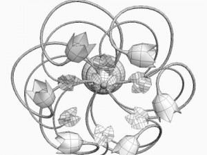 celling light fixture Model 3D