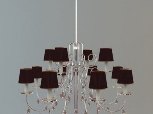 detailed photoreal chandelier Modelo 3D