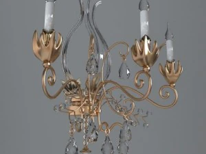 antique detailed sconce light 3D Model