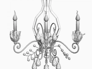 antique detailed sconce light 3D Model