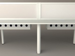 long workstation desk 3D Модель