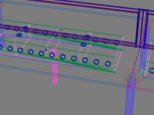 long workstation desk 3D Модель