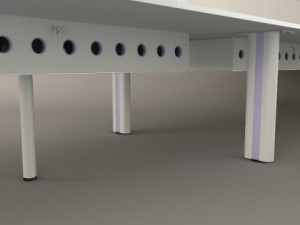 long workstation desk 3D Модель