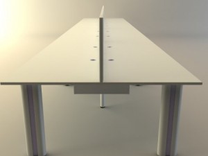 long workstation desk 3D Модель