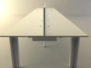 long workstation desk 3D Model
