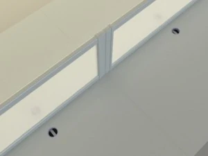 long workstation desk 3D Model