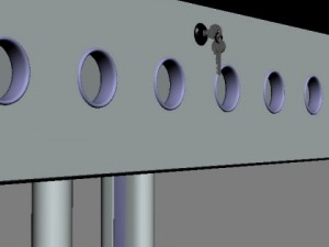 long workstation desk 3D Модель