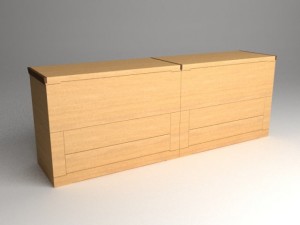 contemporary credenza cabinet Modelo 3D