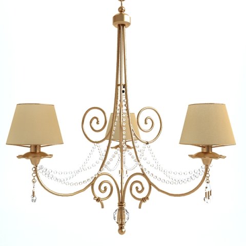 chandelier 3D Модель .c4d .max .obj .3ds .fbx .stl .blend 