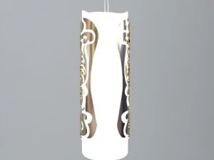 lustre contempor&acirc;neo ornamentado Modelo 3D