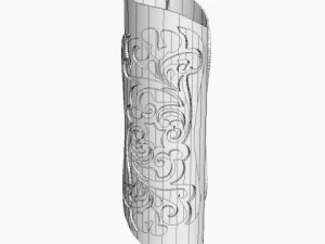 lustre contempor&acirc;neo ornamentado Modelo 3D