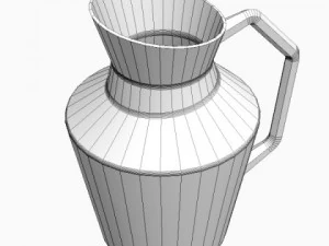 shiny metal pitcher 3D Model