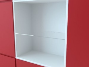 contemporary display  storage unit Modelo 3D
