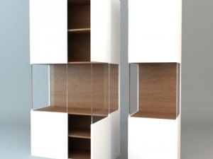 contemporary display  storage unit 3D Model