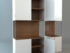 contemporary display  storage unit 3D Model