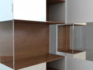 contemporary display  storage unit 3D Model