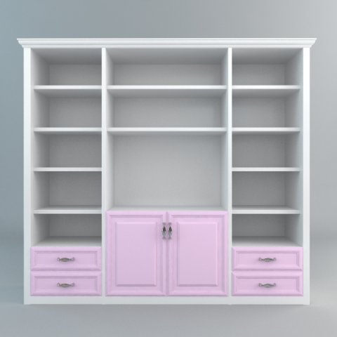 display  storage cabinet 3D Model .c4d .max .obj .3ds .fbx .stl .blend 