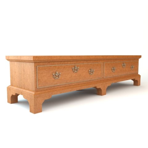 cedar or blanket chest Modello 3D .c4d .max .obj .3ds .fbx .stl .blend