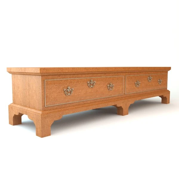 cassapanca in cedro o coperta Modello 3D .c4d .max .obj .3ds .fbx .stl .blend 