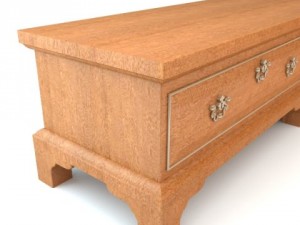 cedar or blanket chest Model 3D