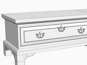 cedar or blanket chest Model 3D