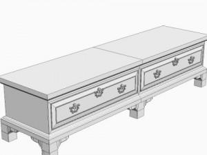 cedar or blanket chest Model 3D