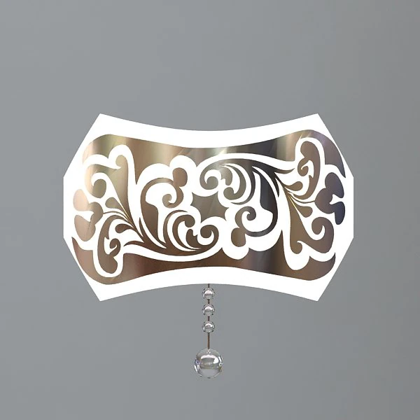 ornate contemporary wall sconce 3D Model .c4d .max .obj .3ds .fbx .stl .blend 