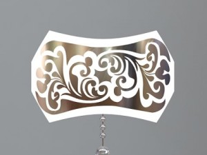 ornate contemporary wall sconce 3D Model