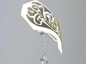 ornate contemporary wall sconce 3D Model