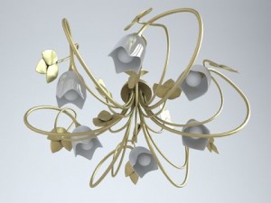 celling light fixture Model 3D