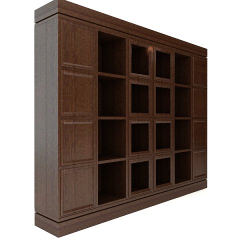 dark wood cabinet 3D-Modell .c4d .max .obj .3ds .fbx .stl .blend 