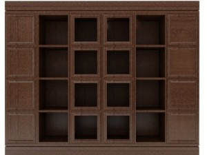 dark wood cabinet 3D-Modell