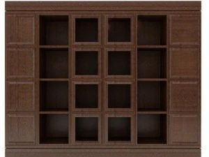 dark wood cabinet 3D Model