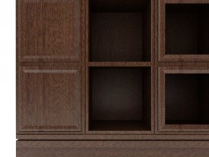 dark wood cabinet 3D-Modell