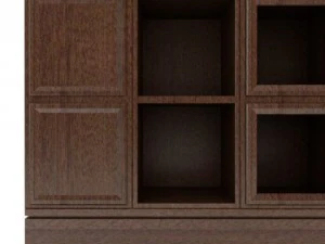 dark wood cabinet 3D Model