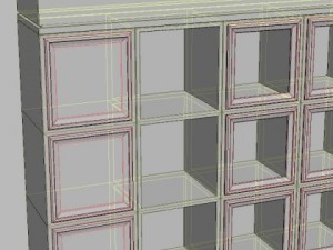 dark wood cabinet 3D-Modell