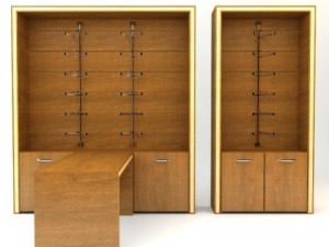 desk and cabinets 3Dモデル