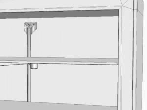 desk and cabinets 3Dモデル