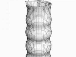 pendant contemporary chandelier Model 3D