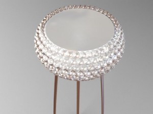 glass bead floor lamp Modello 3D