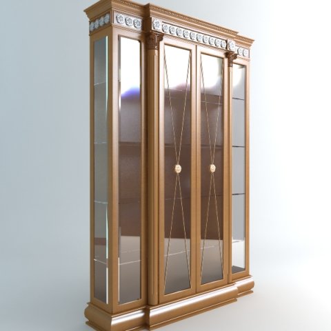 display case vitrine 3D 模型 .c4d .max .obj .3ds .fbx .stl .blend 